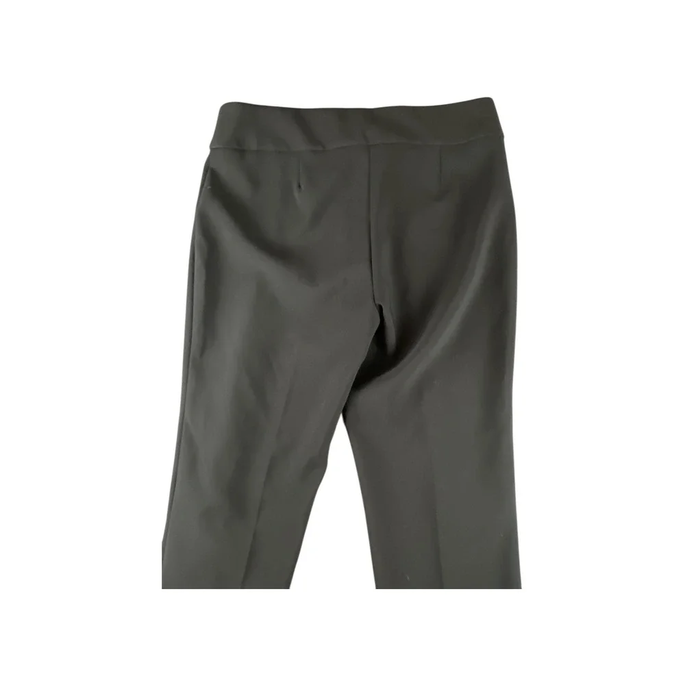 Jones Studio Womens Black Straight Leg Dress Pants Gold Button Detail Size 12 - Picture 8 of 8